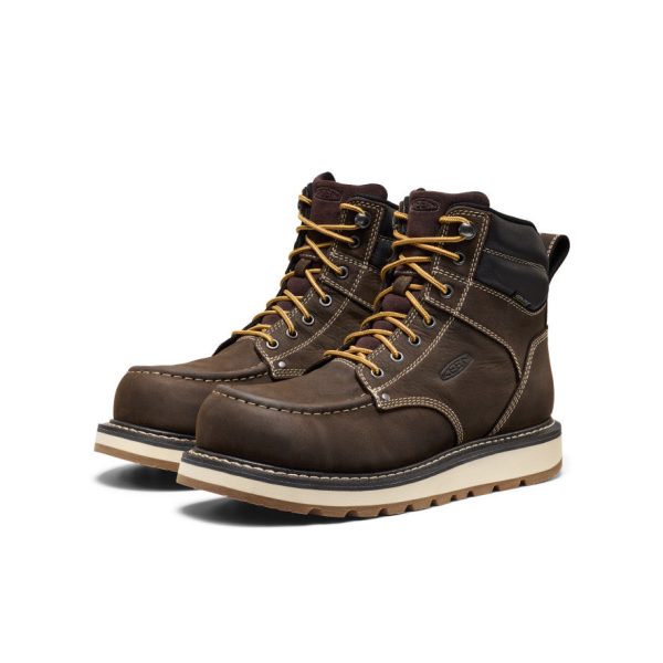 Men's Cincinnati 6 Waterproof Boot (Carbon Toe) | Dark Chocolate/Sandshell