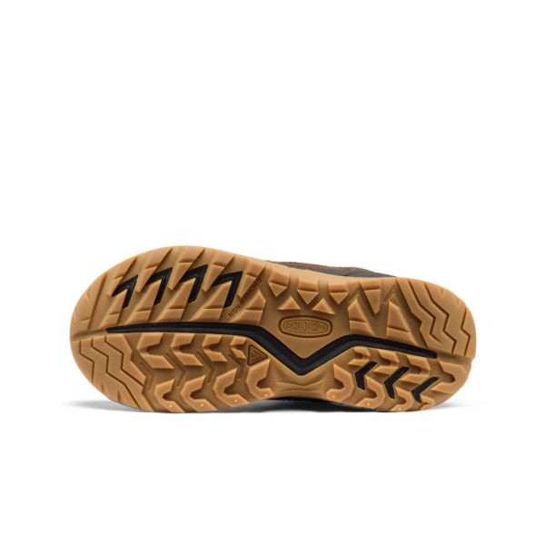 Big Kids' Hightrail Waterproof Hiking Boot | Dark Earth/Garnet