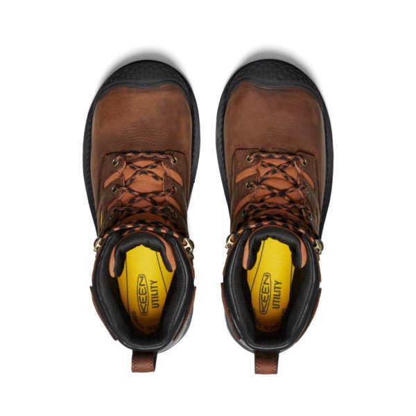 Men's Camden 6 Waterproof Boot INT MET (Carbon Toe) | Leather Brown/Black