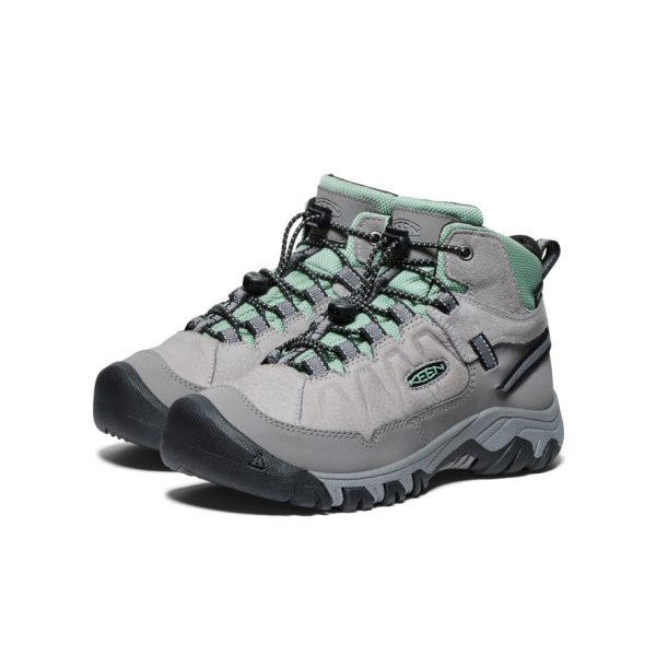 Big Kids' Targhee IV Waterproof Hiking Boot | Alloy/Granite Green