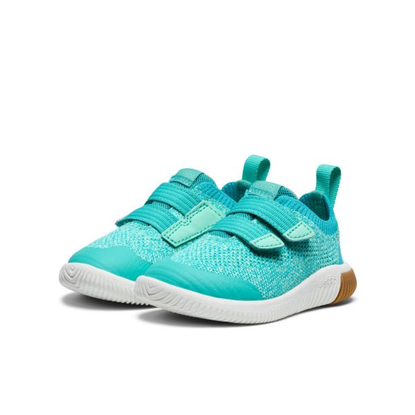 Toddlers' KNX Knit Double Strap | Bright Aqua/Cabbage