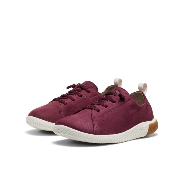 Big Kids' KNX Leather Sneaker | Fig/Star White