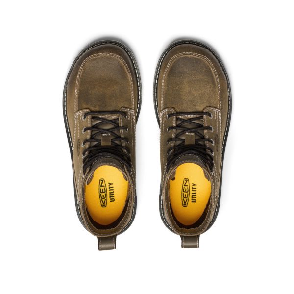 Women's San Jose 6 Waterproof 90?? Heel Boot (Aluminum Toe) | Steel Grey/Gum