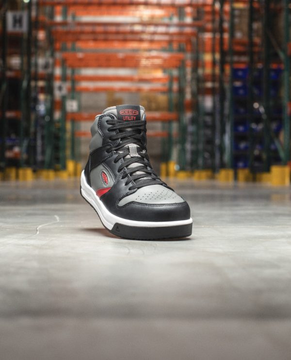 Men's Overton Mid Work Shoe (Carbon Toe) | Star White/Black