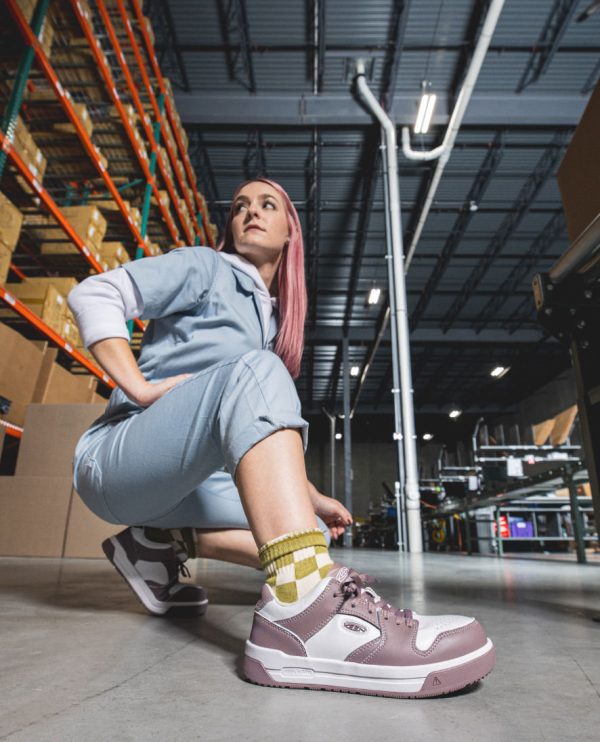 Women's Overton Work Shoe (Carbon Toe) | Star White/Black