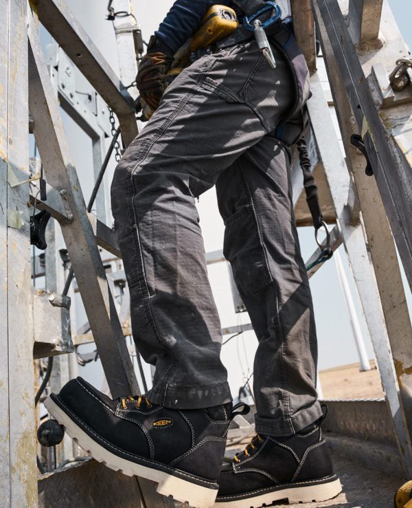 Men's Cincinnati 6 Waterproof 90° Heel Boot (Carbon Toe) | Tuscan Red/Sandshell