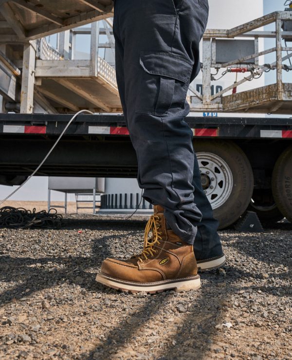 Men's Cincinnati 8 Waterproof 90° Heel Boot (Carbon Toe) | Belgian/Sandshell