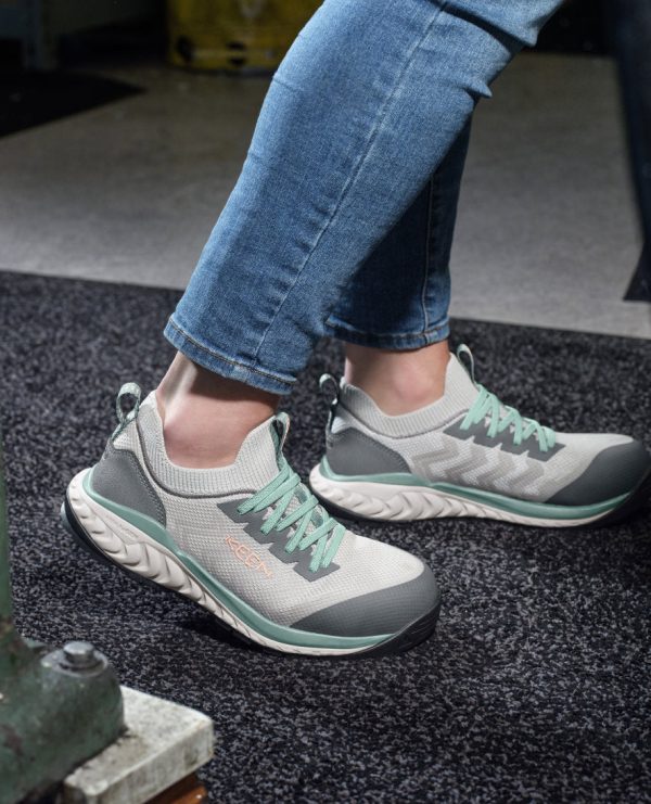 Women's Arvada Shift Work Sneaker (Carbon Toe) | Steel Grey/Granite Green