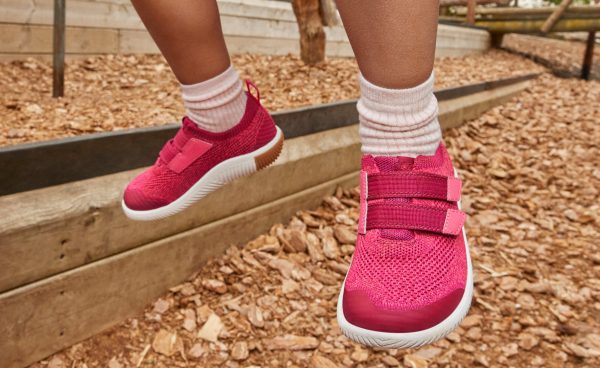 Big Kids' KNX Knit Double Strap | Beaujolais/Raspberry