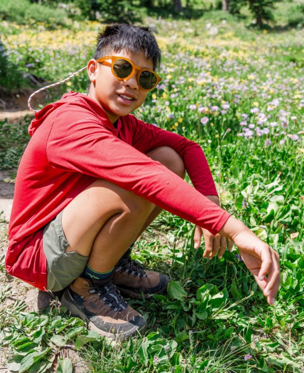 Big Kids' Targhee IV Waterproof Hiking Boot | Alloy/Granite Green