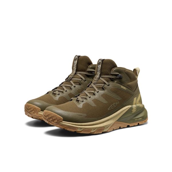 Men's Targhee Apex Wide Waterproof Hiking Boot  |  Dark Olive/Khaki