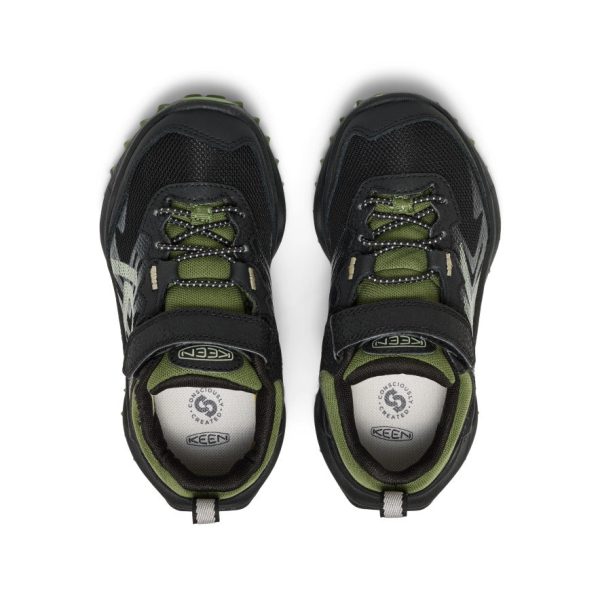 Little Kids' Zionic Waterproof Shoe  |  Black/Bronze Green