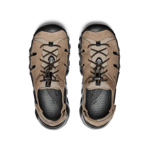 Men's Hyperport Fisherman Leather Sandal  |  Brindle/Oak Buff