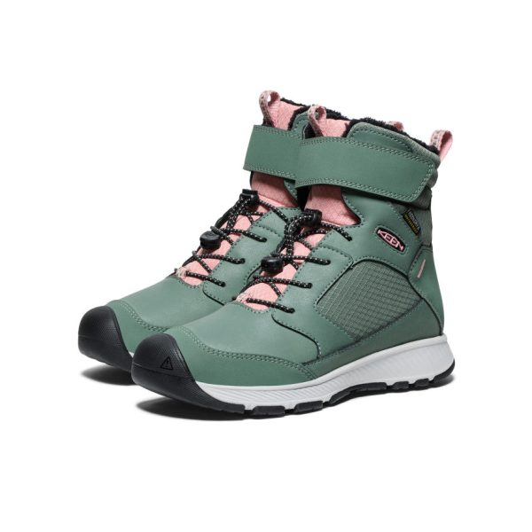 Big Kids' Skua Waterproof Winter Boot | Dark Forest/Rose Elegance